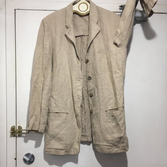 VINTAGE DKNY LONG LINEN JACKETS SIZE 6 - Picture 5 of 14
